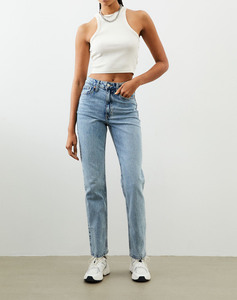 Pantalones vaqueros holgados de cintura media con corte de bota, diseño personalizado, Vintage, transpirable, de talla grande, estilo callejero informal para mujer 2025 - Product Image 1