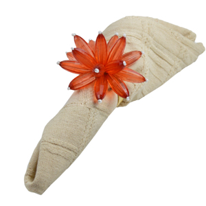 Anillo de Servilleta con Cuentas de Diseño Moderno para Vajilla, Porta Servilletas de Tela Multicolor, Decoración de Mesa de Comedor, Hotel y Vacaciones - Product Image 2