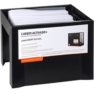 Caja archivadora colgante tamaño A4, 35 ranuras, poliestireno, negro, HAN KARAT, duradera - Product Image 2