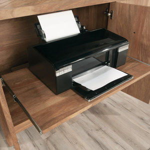 L-Shaped Computer <b>Desk</b> with Metal Frame Executive Workstation <b>DESK</b>-0022 - Product Image 3
