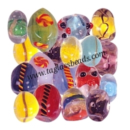 <b>Murano</b> Lampwork Crystal <b>Glass</b> <b>Bead</b> Strands Mixed Shapes & Multi-Colored Sizes 12mm~24mm Multiple Colors Crystal <b>Beads</b> - Product Image 5