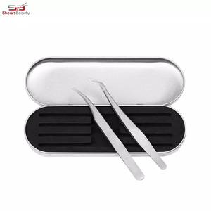 แหนบสแตนเลสปลายแหลมมืออาชีพสำหรับการต่อขนตาและขนตาเพิ่มวอลลุ่ม - Product Image 6