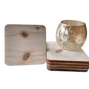 Epoxy Resin Square coaster and <b>Wood</b> Stand Eco Friendly Luxury Solid <b>Wood</b> and Epoxy Resin Craft Top Quality Customize Square - Product Image 1