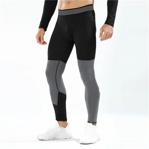 Leggings de sport à compression avec logo personnalisé, taille européenne, 95% polyester, 5% élasthanne, taille élastique pour homme, collants de course, vêtements de sport - Product Image 4