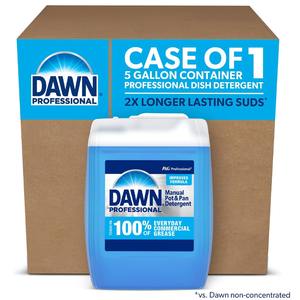 Caja de detergente para platos de 1 galón Dawn Professional de 2 limpiadores de ollas y sartenes de grado comercial para uso institucional - Product Image 3