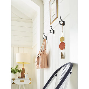 Metal <b>Hooks</b> <b>Black</b> Powder Coated Holder Kitchen Bathroom Wall Single <b>Hook</b> Wall Mounted Key <b>Hooks</b> & Rails Clothing Latest Design - Product Image 4