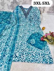 Fabricante y proveedor de moda femenina de Kurti, pantalón y Dupatta de algodón estampado para uso casual desde Surat a precio económico. - Product Image 5