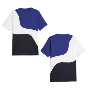 Tout nouveau T-shirt col rond pour hommes écologique 100% coton Slim manches courtes Logo personnalisé Produit en usine Design numérique solide et décontracté - Product Image 2