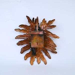 โคมไฟติดผนังรูปใบไม้หรูหราเป็นมิตรต่อสิ่งแวดล้อมสำหรับห้องนั่งเล่นหรือสวนไฟสำหรับงานแต่งงานและวันวาเลนไทน์ - Product Image 4