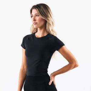 T-shirt pour dames _ Crop Top Logo personnalisé avec étiquette personnalisée Crop Top Ladies Tee Shirt - Product Image 3