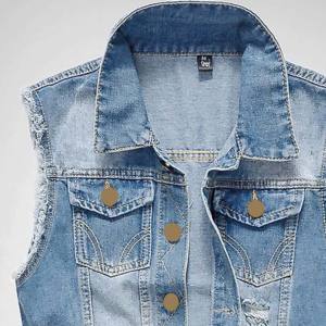 Tamaño adulto nuevo estilo de moda nuevo diseño hombres Jeans chaleco superventas lavable Jeans chaleco transpirable masculino Jeans chaleco para niños - Product Image 2