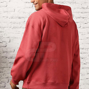 เสื้อฮู้ดดี้ผู้ชายทรงโอเวอร์ไซส์ แขนยาว ผ้าคอตตอนผสม สไตล์ลำลอง แฟชั่นสตรีทแวร์ - Product Image 5