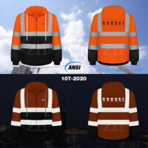 Working Safety Wear Men's Reflective Safety Hoodie for <b>Sale</b> Long Sleeve Safety Hoodie Custom Construction Breathable Hoodie - Product Image 4