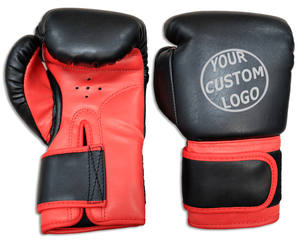 Venta al por mayor logotipo personalizado de alta calidad de protección Fitness Training Pro guantes de boxeo de cuero para niños y adultos - Product Image 4