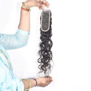 Extensiones de Cabello Humano Indio Virgen Sin Procesar 2*6 HD Closure Sin Procesar al por Mayor 100% Cutícula Alineada Trama Doble a Máquina - Product Image 1