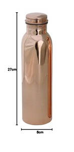 Bouteille d'eau en cuivre pur la plus vendue pour les bienfaits pour la santé ayurvédique avec finition polie pour les cadeaux d'entreprise disponibles à la vente - Product Image 6