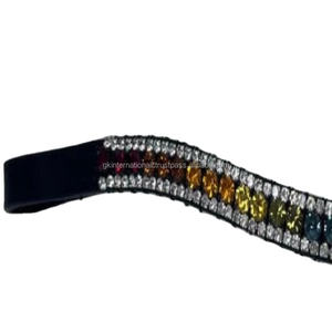 คริสตัลสีรุ้ง3แถวสุดหรู,พลอยเทียมคริสตัลเพชรสายรัดคิ้วออกแบบได้เองงานแฮนด์เมด - Product Image 1