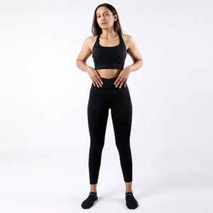 Soutien-gorge de sport en tissu recyclé spandex et nylon doux pour femmes Soutien-gorge de sport respirant pour le yoga - Product Image 5