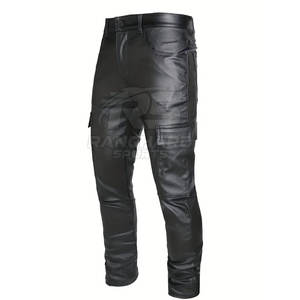 Fashion <b>Men</b> Leather <b>Pants</b> Premium Quality <b>Men</b> Leather <b>Pants</b> <b>Stretch</b> Soft Fabric <b>Men</b> Leather <b>Pants</b> Trendy Stylish Outfit - Product Image 1