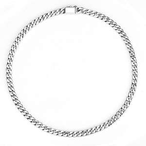 Cadena Cubana Clásica de Plata Esterlina 925 Chapada en Oro Miami, Collar Hip Hop para Hombre con Diamante Cultivado en Laboratorio - Product Image 2