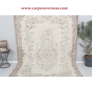 Tapis Oushak en laine silencieuse de luxe fabriqué à la main de dernière conception expédition rapide lavable et respectueux des animaux de compagnie pour tapis et ensembles - Product Image 4