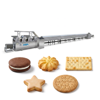 Machine compacte automatique de fabrication de biscuits 50-80 kg/h, équipement de traitement de la pâte à petite échelle pour usine de snacks et de boulangerie