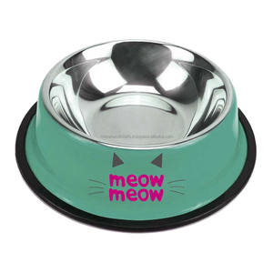 ชามใส่อาหารสัตว์เลี้ยงแบบพับได้,ถ้วยใส่อาหารสัตว์ชามกันลื่นเคลือบผงโลหะแบบกำหนดเอง - Product Image 5