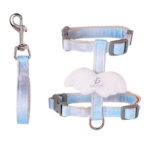 Pettorina per Gatti Piccoli con Dettaglio a Ali, Stile Semplice, in Neoprene e Nylon, con Dettagli in Acciaio Inossidabile, Anti-Fuga, Fantasia Floreale - Product Image 3