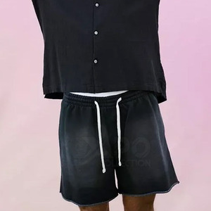 Short en jean délavé sur mesure High Street couleur unie nouveau style pour une utilisation en salle de sport fabriqué au Pakistan - Product Image 2