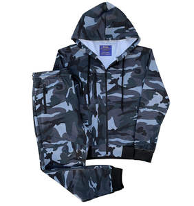 Survêtement Survêtement Camouflage Jogger Doux Polaire Costume Haut et Bas Tenue Costume Séchage Rapide Respirant - Product Image 6