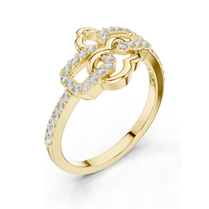 Anillo de Diamante de Laboratorio para Mujer, 0.3 CT, Claridad VVS-VS, Oro de 18K, 14K, 10K y Plata 925, Oro Rosa, Amarillo, Blanco, Moissanita - Product Image 6