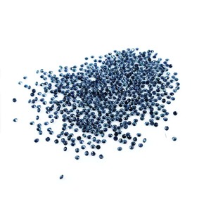 Zafiro Azul Natural Sin Tratar de Grado AAA, Corte Diamante Calibrado, Gema Suelta Brillante de 1 mm 1.5 mm, Certificado IGI, Tratado con Calor - Product Image 2