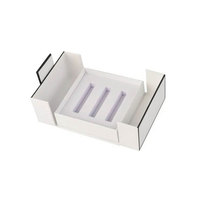 Mini boîte cadeau en papier magnétique rigide pour parfum, faite à la main, en matériaux recyclés, avec finition brillante/mate, gaufrage, revêtement UV, personnalisable