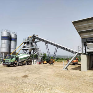 Boîte de vitesses et roulement PLC de centrale à béton à haute capacité 240 M3/h avec moteur efficace - Product Image 1