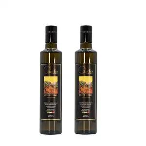 Vegetable cooking oil Made in Italy Cold Press Extra Virgin Olive Oil 500ml Bottle Glass for Cooking