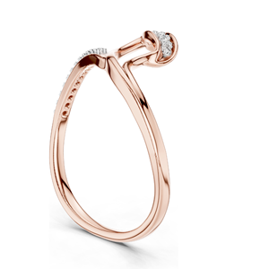 Anillo de Diamante de Laboratorio de 0.092 CT para Mujer, Claridad VVS-VS EF, Oro de 18KT, 14KT, 10KT y Plata 925, Oro Rosa, Amarillo y Blanco - Product Image 5