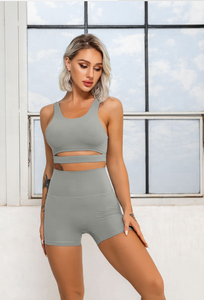 New Custom Logo Winter New Quick Dry Sportswear <b>Leggings</b> And Bra Set Ladies High Elastic Yoga Set - Product Image 4