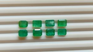 Excellente qualité et coupe émeraude octogone coupe émeraude zambienne taille personnalisée gemmes émeraude naturelle - Product Image 4