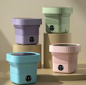 2024 haute demande Mini laveuse de voiture de voyage pliante nouvelle Machine à laver électrique pliable pour hôtel domestique pour vêtements de plein air - Product Image 2