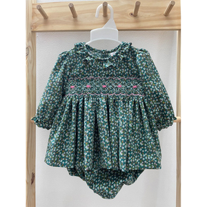 Primavera ragazza floreale stampato vestito manica intera principessa vestito per bambini stile bambini autunno per l'esportazione alla rinfusa - Product Image 2