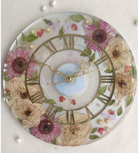 Reloj de pared artístico de resina epoxi hecho a mano con diseño abstracto para decoración de pared moderna para el hogar y la Oficina - Product Image 1