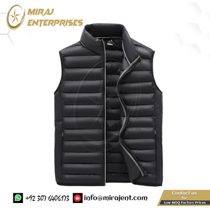 Sin mangas Casual Venta al por mayor de marca táctica Otoño Invierno Chaqueta Stand Collar Chaleco Hombres Chaqueta con cremallera - Product Image 2