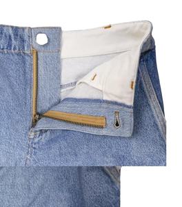 Pantalones de chándal de mezclilla de cintura alta para mujer de alta calidad, Pantalón recto con cremallera y bolsillos casuales para exteriores para invierno - Product Image 6