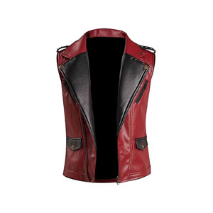 Haute Qualité Personnalisé Hommes Gilet En Cuir Logo Impression En Gros Dernière Conception Hiver Top Remplissage Poche Décoration Usage Extérieur - Product Image 1