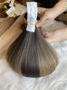 Vente en gros de cheveux humains à double tirage 100% cheveux naturels cuticules alignées I Tip Extensions de cheveux de toutes les couleurs - Product Image 5