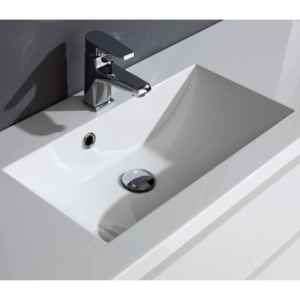 Meuble de salle de bain moderne de 80 cm avec portes blanches Miami Forest, ensembles de salle de bain - Product Image 3