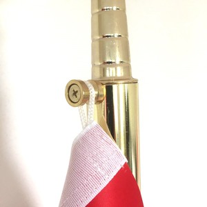 Meilleur matériau dur en satin à double couche de drapeau officiel solide laminé avec chaleur frangée - Product Image 3