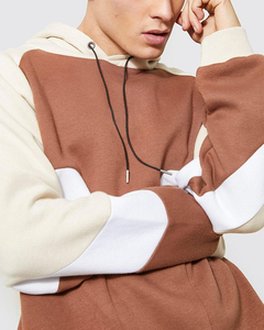 Ensemble de survêtements en pur coton avec logo brodé personnalisé pour hommes, sweat à capuche avec fermeture à glissière, vieil argent, pull, cardigan de sport décontracté, ensemble de 2 pièces - Product Image 2