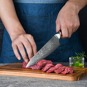 Commandes en gros personnalisées Service OEM ODM Couteau de chef de cuisine professionnel japonais en acier Damas Manche en bois de rose - Product Image 5