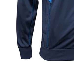Veste d'entraînement en polyester pour hommes conçue avec des vestes d'hiver à coupe athlétique et à technologie anti-transpiration - Product Image 4